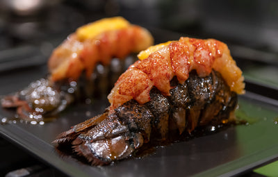 Lobster Tail with lemon and herb butter