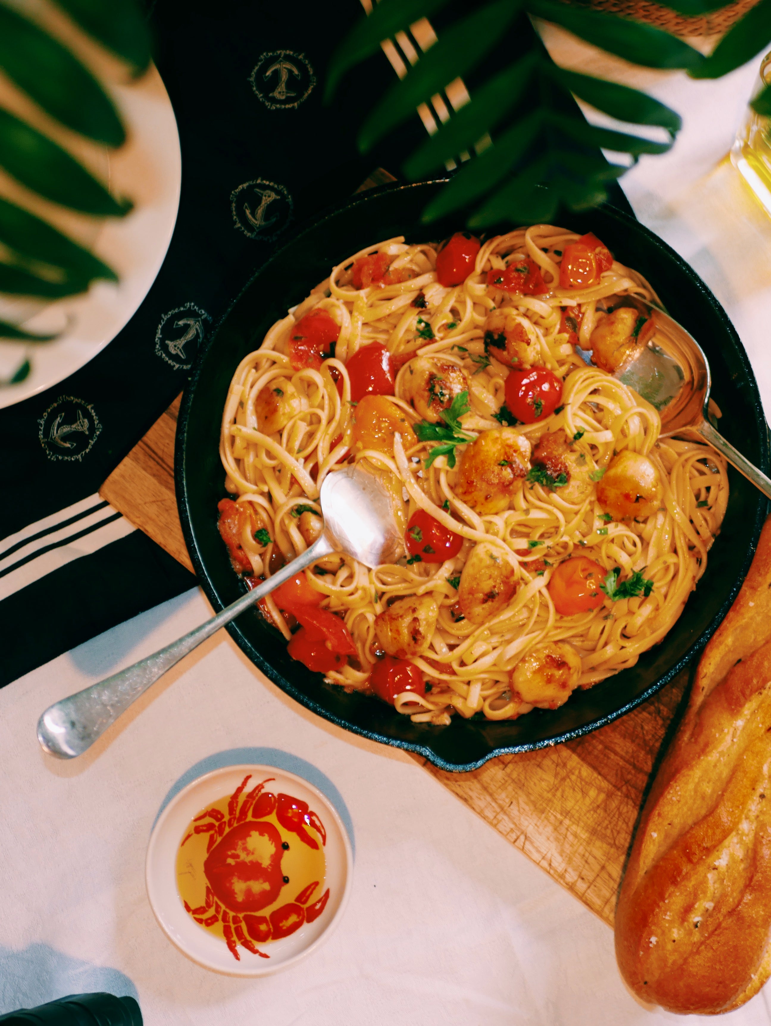 Linguine with Seared Scallops