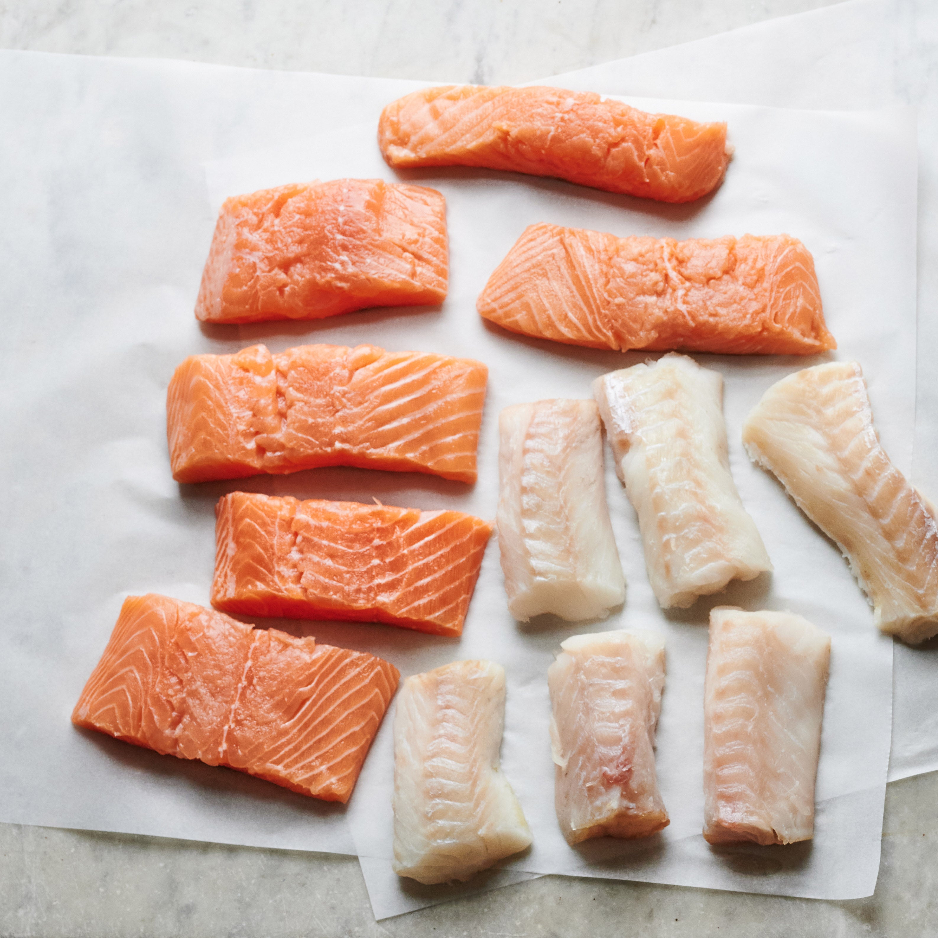 Half Cod, Half Salmon Box – 6 Fillets of Each | Premium & Sustainable ...