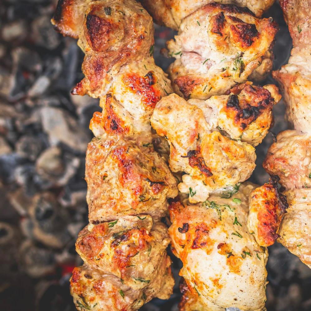 Free-Range Marinated Chicken Kebabs