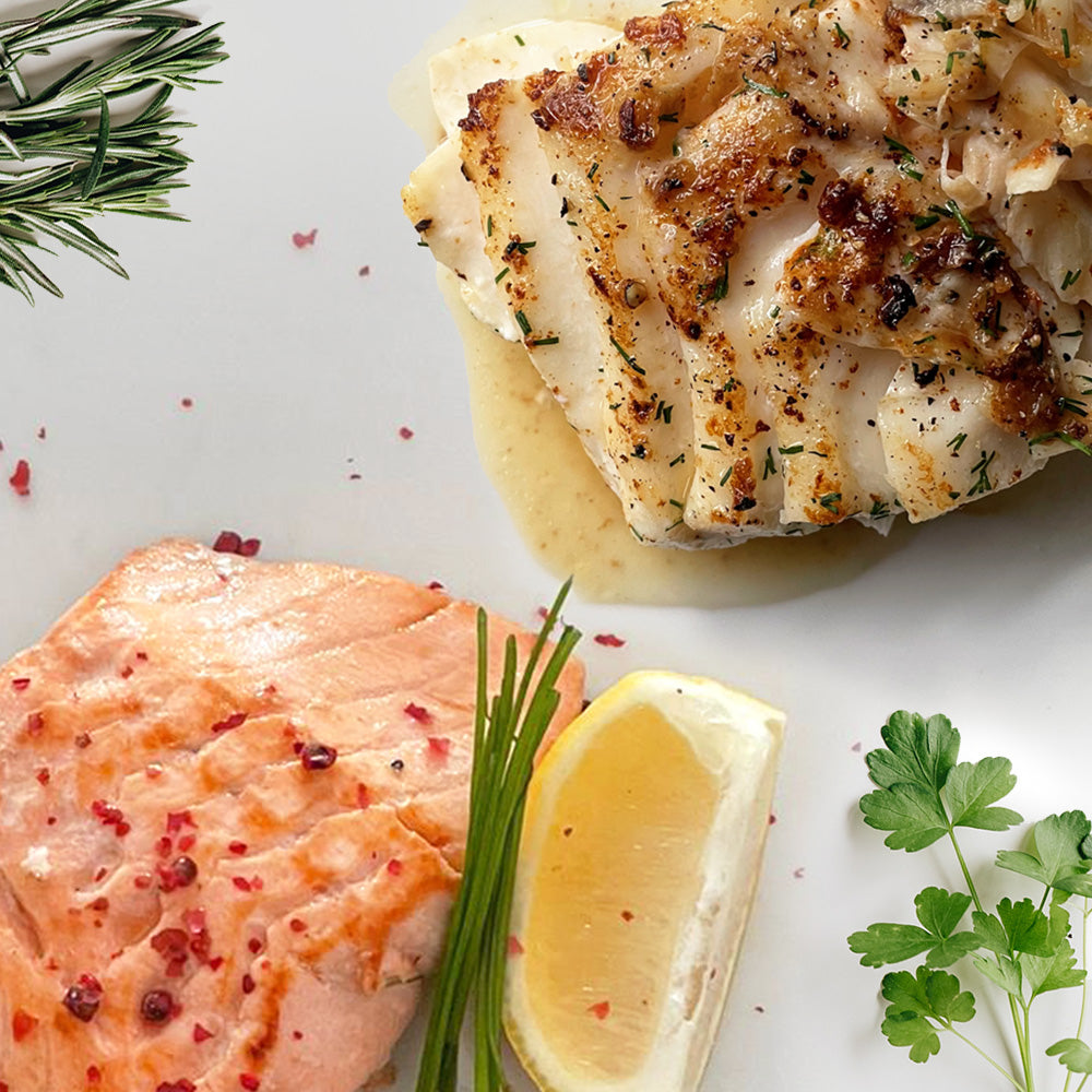 1kg Salmon Fillets & 1kg Cod Loins - UK's Top Online Fishmonger - Tom ...